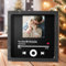 Personalisierter Musik Kühlschrank Magnet Aufkleber,Individueller Album Cover mit Foto,kann Song abspielen für Paare,Musikliebhaber Paare Weihnachten Valentinstag(Rahmen)