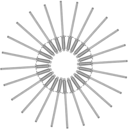 Gadpiparty 50 Stück Blindnieten Aus Edelstahl Gewölbte Elektrische Schrauben Blindniete Für Die Metallverarbeitung Sortiertes Nieten-set