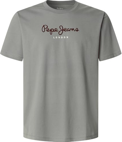 Pepe Jeans Eggo N Camiseta para Hombre, Gris (Gris), M, Gris, M