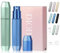 Flacone Spray per Profumo da 5 ml, Ricaricabile, Portatile da Viaggio, Mini Atomizzatore con Riempimento Inferiore (Verde Blu)