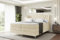 ALTDECOR Boxspringbett mit Silber Füßen, Matratze und Lattenrost, Topper, Polsterbett mit Bettkasten, Bett mit Stauraum H3- und H4- Matratze, Doppelbett -Vila-FS KING-160x200 - Beige Casablanca