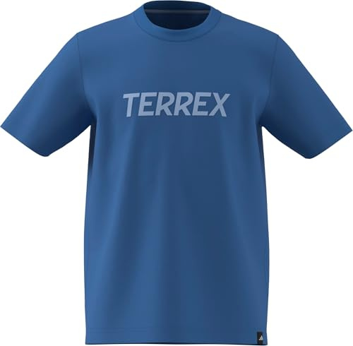 adidas Unisex Kids Terrex Kids Multi Logo T-Shirt, ray Blue, 5-6 Years