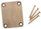 Mikinona 2Pièces Plaque de Manche de Guitare Électrique avec Vis pour Renforcement et de Guitare Basse