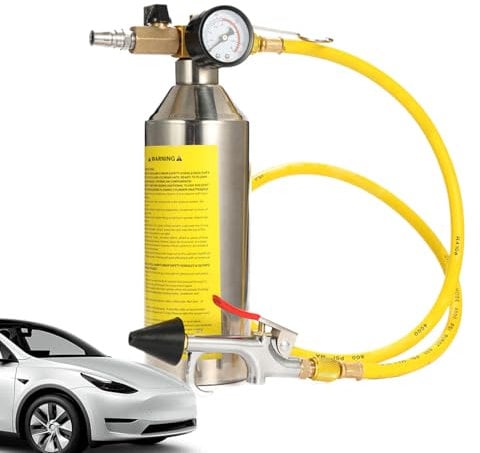 Kit Lavaggio AC - Strumento Professionale per Pulizia Impianti HVAC Auto e Domestici - Bottiglia Spray con Tubo in Acciaio Inox per Pulizia Evaporatore e Veicoli