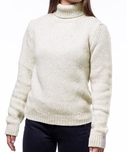 Maglifilo Maglione Donna Invernale Collo Alto in Lana Merino