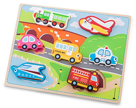 New Classic Toys - 10520 - Fahrzeuge Puzzle mit großen Teilen