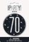 Unique 83512 Black Round Prismatic 70th Birthday Badge 1 Pc, Age 70