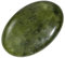 Nupuyai Grüner Jade Stein Handschmeichler Edelstein Oval, Naturkristall Massagestein Heilstein Taschenstein Energiestein für Gua Sha Spa Reiki Meditation Haus Deko