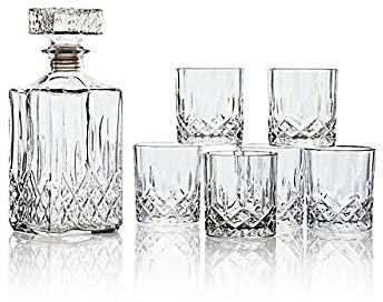 Whisky Set aus Glas, 7er Set
