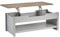 Home Source Lift Up Coffee Occasional Table, Storage Shelf, Oak Effect, Grey