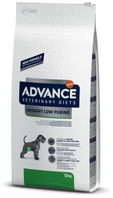 Advance Veterinary Diets Urinary Low Purine, Pienso para Perros con Leishmaniasis, 12kg