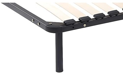 Vente-unique-Lot de 6 Pieds cylindriques pour Cadre à Lattes - Noirs - BOLGARE