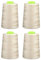 Phönix 4x5000m Universal Qualitätsgarn, Stärke 120 Nähgarn für Overlock-Nähmaschinen (Sand)
