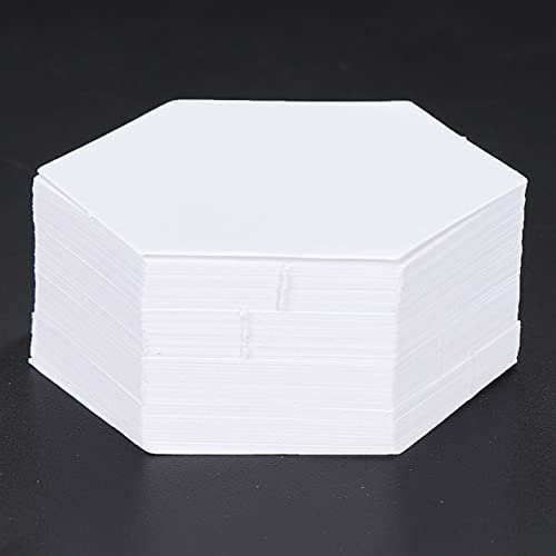 100 Stück Patch-Work-Vorlagen, Hex-Papier-Modellbrett, Quilten, Nähen, Basteln, DIY-Nähwerkzeug, Papier-Patchwork-Schneiden, DIY-Werkzeuge für Haushaltsnähmaschinen(22mm hexagon)