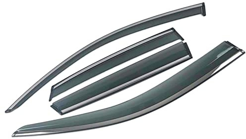 HZJA Autofenster Windabweiser Für VW Für Sharan 7N 2010-2020 Autofenster Sonnenschutz Regenschutz Visiere Schild Shelter Schutzabdeckung Zierrahmen Aufkleber Seitenfensterabweiser