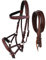 CHALLENGER Pferd Westernpferd Leder Floral Tooled Bitless Sidepull Trensenzaum Split Zügel 77RS37BR