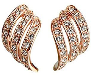 CHABER Strass-ohrclips Ohne Loch, Damen, Einfache, Elegante Art, Ohrstulpe, Braut, Hochzeit, Party, Ohrringe, Schmuck
