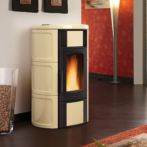 Extraflame 1286501 Iside Idro H15 Wasserführender Pelletofen Majolika Pergament/A+