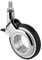 Lenkrolle mit Feststeller und Gewindestift M8 60 mm Polyurethan Black OLYM