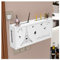Weiße Sich Hin- Und Herbewegende Regale, Große Fensterläden-WiFi-Aufbewahrungsbox, Wandmontage-Router-Aufbewahrungsbox, Wanddekoration-TV-untere Plug-in-Abschirmungs-Box (Color : WhiteB, S : 51x11x2