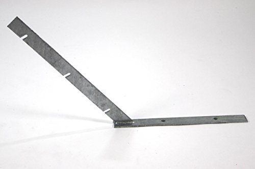 Easipet Heavy Duty Galvanized Razor Wire Bracket, Front Facing, 45 Degree, 20-Pack