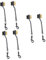 Amosfun Golf Club Cleaner Brush 6 Pcs Golf Accessories Club Cleaner Club Cleaning Brush Dual Sided Club Brush Club Groove Cleaner Double Sided Brush