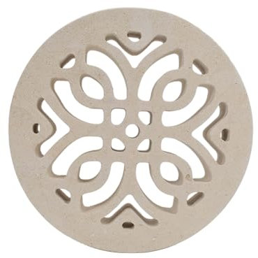 Griglia di aerazione e ventilazione in Pietra Leccese per tubo ø 100mm 120mm 150mm uso interno esterno con rete alluminio anti insetti e trattamento idrorepellente TUTTE LE MISURE GRPL030 MONTEDURO