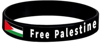 PLGEBR Free Palästinensisches Armband Silikon Palästinensische Flagge Armband Unterstützung Gummi Handgelenk Gaza Palästina Save Band Stretch