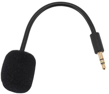 CCYLEZ Gaming-Headset-Ersatzmikrofon, 3,5-mm-Klinkenstecker, Plug-and-Play, Schaumstoffabdeckung, einfache Bedienung