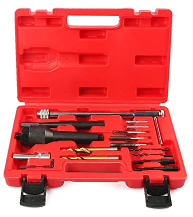 Aliaga Abzieher für Glühkerzen, beschädigte Zündkerzen, Reparatur von Gewinden, Bohrer, Werkzeugset für Zündkerzen mit 8 mm und 10 mm