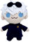 Jilijia Anime Spiel Plüsch Puppe Gojo Satoru Anime Stoffpuppe Cute Cushion Cartoon Image Kissen für Fans Geschenk 21CM
