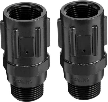 Wedhapy Régulateur De Pression d'eau 2 PCS Kit D'irrigation Systèmes D'irrigation De Jardin 20 Psi Régulateurs De Pression à Goutte Facile De 3/4 Pouces Système D'irrigation Réducteur De Pression