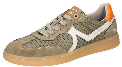 Mustang Herren 4204-302 Schnuerhalbschuh, Khaki, 43 EU