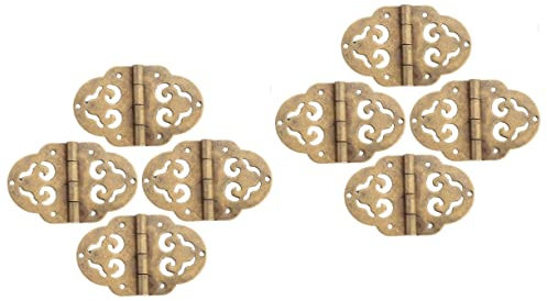 Artibetter 8pièces Charnières Cuivre Pour Boîte à Bijoux Bois Charnières Décoratives Au Style Rétro Idéales Pour Casiers Et Coffrets Bois