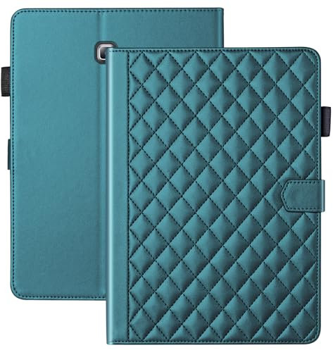 Vaitasy Custodia per Samsung Galaxy Tab A 10.1 Pollici 2016 SM-T580/T585/T587 Business Pelle PU Tablet Cover per Galaxy Tab A6 con Portafolio Supporto Funzione Verde