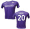 Generico Maglia Fiorentina Personalizzata Kean 20 creata utilizzando Maglia Calcio Replica Autorizzata 2024-2025 Taglie da Adulto (IT, Testo, L, Regular, Regular, Viola)