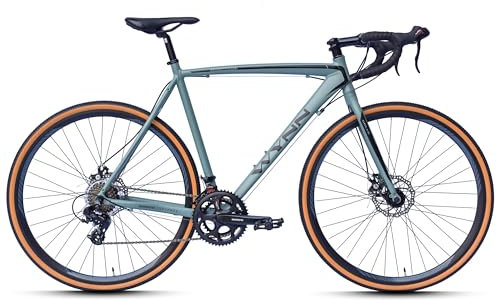 WYNN Gravelbike 28 Zoll GRL1.0 grün Rahmenhöhe 54 cm Damen Herren 14 Gänge mech. Scheibenbremse