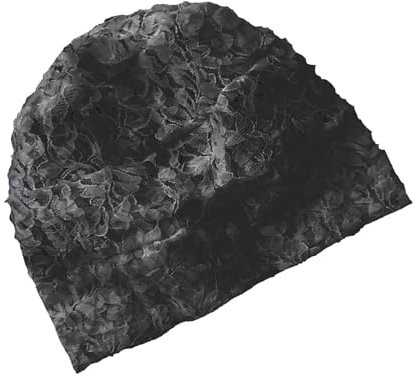 HUAJINGKEJI Eleganter Pullover-Hut, Headwrap, Glockenhut, lässiger Hut für Musikfestival, einfacher Glockenhut, Schwarz , 6 7/8-7 1/8