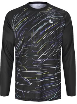 ZesiikLvie MTB Trikot Herren Fahrradbekleidung Radtrikot Herren Langarm Moto MX Downhill Enduro Jersey Atmungsaktiv Schnell Trocknend