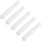 5 PCS Plastic Toilet Roll Holder, White Toilet Roll Holder, Toilet Paper Holder, Toilet Paper Holder Spring Loaded Roller Replacement, for Tissue Boxes Roll Holders Bathroom Toilet Paper Boxes