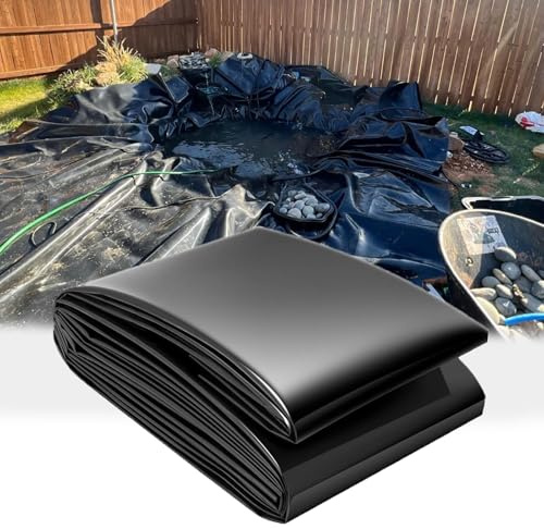 Bâche pour Bassin imperméable 3x5m 5x6m 10x10m Revêtement De Bassin d'eau Jardin Flexible Liner De Bassin en HDPE Robuste pour Piscine Ruisseaux et Jardins aquati(5x7.0M)