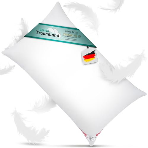 Bach's Betten Welt Mega Preis Canada Kissen Soft Feeling 500g 100% Natur extra weiche Daune Federn 40x80 cm