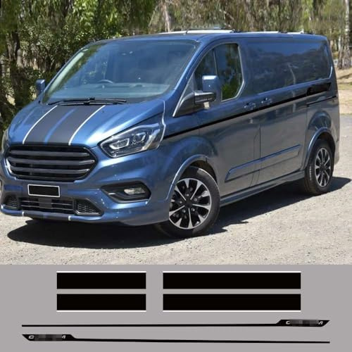 6 Teile/Los Auto Motorhaube Seite Hecktür Aufkleber, für Ford Transit Tourneo Custom Camper Van Sport Vinyl Aufkleber Tuning Auto Zubehör