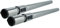 vhbw 2x tubo compatibile con Miele S373, S376, S372, S374, S378, S380, S381 aspirapolvere - con attacco da 35 mm, 60-100 cm, nero/argento