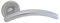 KOOPLES HARDWARE Design Lever on Rose – Sleek and Contemporary Door Handle for Modern Interiors (Satin Chrome, 50mm Dia, Rose)