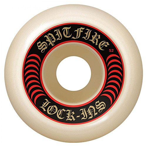 Spitfire Formula Four Lock-Ins 101a Wheels White/Red 53mm
