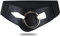 Elastischer Damen Taillengürtel, ca. 6 cm breiter Hüftgürtel mit silberner Ring-Schließe, Schwarz, 75 (für Taillenumfang 75-90 cm)-75 cm (für Taillenweite 75-90 cm)-Schwarz