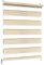 Sonnenschutz-HH - Doppelrollo Klemmfix ohne bohren Duo-Rollo Kettenzugrollo Seitenzugrollo AUSSENMAß Breite 45 x 150 cm Höhe - Leinen-Struktur beige