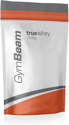GymBeam Proteine in Polvere True Whey, Concentrato di Proteine del Siero del Latte (WPC), Proteine Whey di Alta Qualità, BCAA, Favoriscono la Crescita Muscolare (Unflavoured, 2500 g)