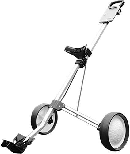 Dbtxwd 2 Rad Golf Pull Trolley, Ultrakompakter, Leichter Trolley Robuster Wagen Caddy Pull Cart Faltbare Golfwagen Eine Sekunde Zum Öffnen Und Schließen